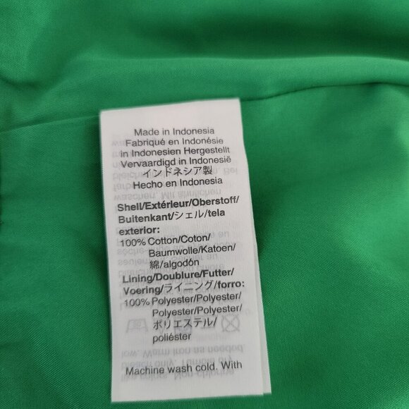 J. Crew Women's Size 10 Green Floral Multi Cotton Back Slit Lined Pencil Skirt - Picture 5 of 5